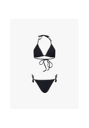 Womens Hunza G Gina Swarovski® Bikini Set