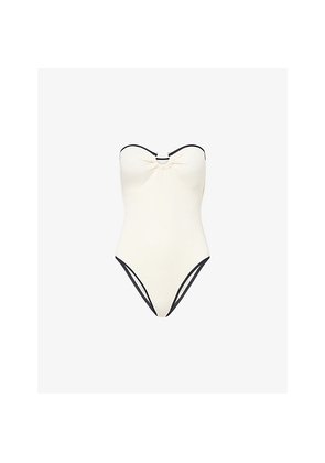 Womens Seafolly Bandeau Textured Swimsuit