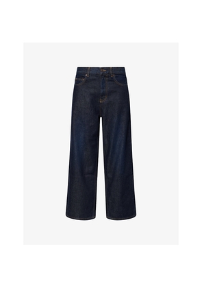 Womens Me And Em Straight-Leg Cropped Relaxed Denim Jeans