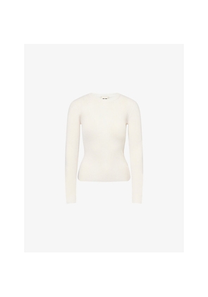 Womens Me And Em Barely There Slim Ribbed Wool Jumper