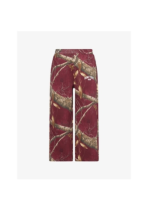 Mens Awake Ny Arch Graphic-Print Cotton-Jersey Joggers