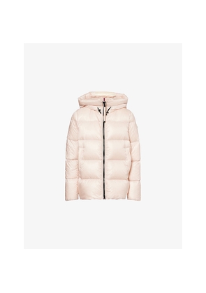 Womens Moncler Serittes Hooded Shell-Down Jacket