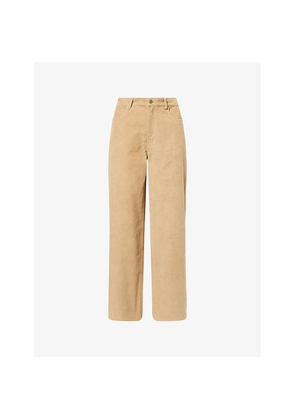 Womens Le Kasha Vicence Straight-Leg Cotton Corduroy Trousers