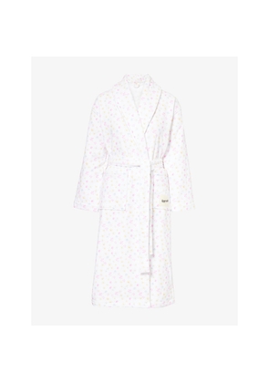 Womens Djerf Avenue Summer Field Shawl-Collar Cotton Robe