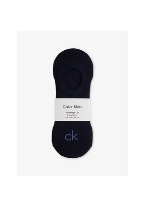 Mens Calvin Klein High-Cut Stretch-Cotton No-Show Socks