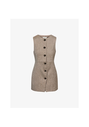 Womens Dissh Frankie Tweed Tunic Vest