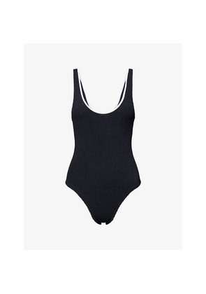 Womens Hunza G Faye Seersucker Swimsuit