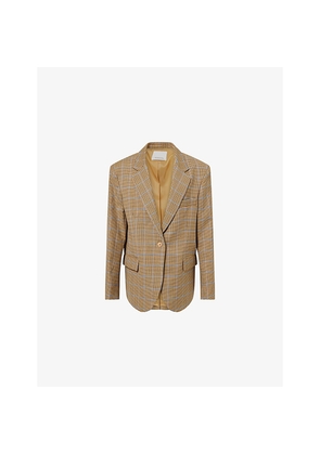 Womens The Frankie Shop Lyra Oversized Woven Blazer