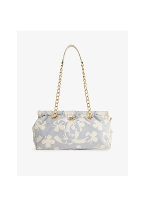 Womens Reselfridges Pre-Loved Chanel Clover Printed Canvas Shoulder Bag