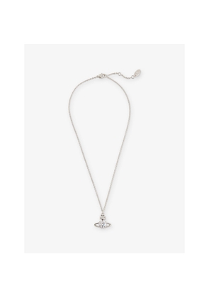 Womens Vivienne Westwood Jewellery Reina Large Pendant Brass and Cubic Zirconia Necklace