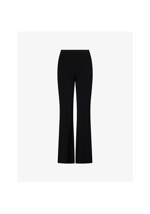 Womens Theory Kick-Flare Stretch-Woven Trousers