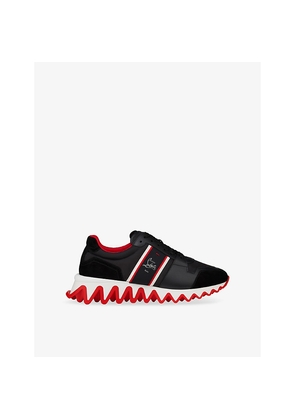 Mens Christian Louboutin Nastroshark Leather and Nylon Sneakers