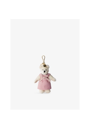 Womens Prada Teddy Cotton and Mohair-Blend Bag Charm