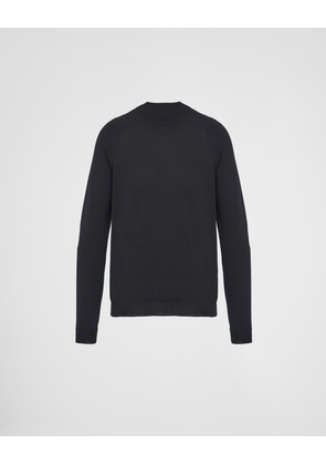 Worsted wool turtleneck sweater