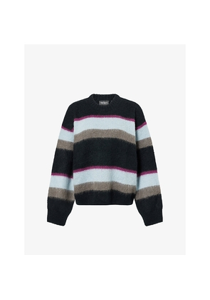 Womens Carhartt WIP Merlin Striped Alpaca-Blend Knitted Jumper