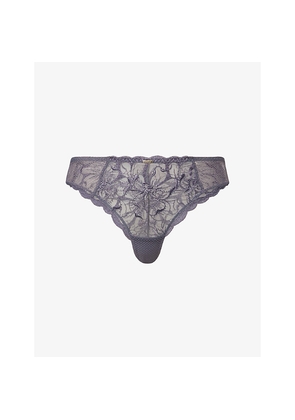 Womens Chantelle Fleurs Tanga Lace Briefs
