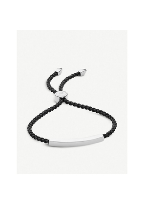 Womens Monica Vinader Linear Sterling Silver Friendship Bracelet