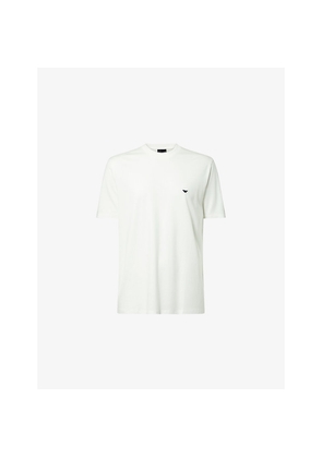 Mens Emporio Armani Logo-Embroidered Stretch-Jersey T-Shirt