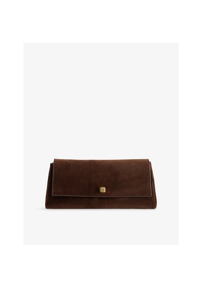 Womens Khaite Audrey Leather Clutch Bag