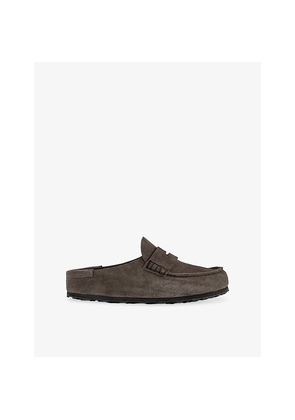 Womens Birkenstock Naples Wrapped Suede Clogs