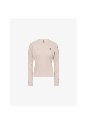 Womens Performance Long-Sleeve Stretch-Woven Top