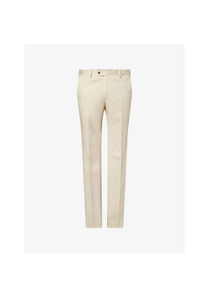 Mens Corneliani Slim-Leg Mid-Rise Cotton-Blend Trousers