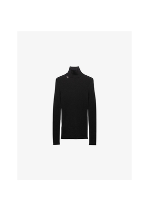 Womens Prada Turtleneck Wool Knit Top