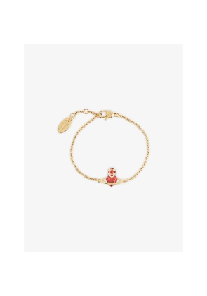 Womens Vivienne Westwood Jewellery Fabianna Gold-Plated Brass Relief Bracelet