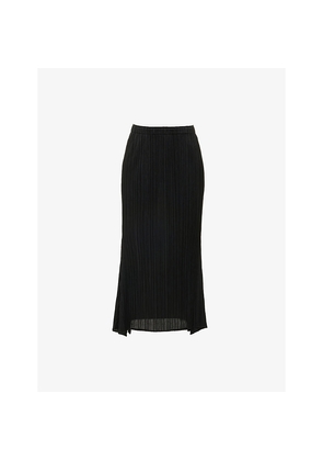 Womens Pleats Please Issey Miyake <Id-Rise Knitted Midi Skirt