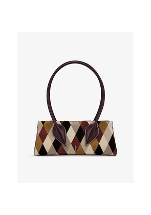 Womens Christian Louboutin Venus Baguette Leather Shoulder Bag