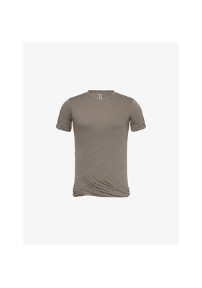 Mens Rick Owens Double-Layer Short-Sleeve Cotton-Jersey T-Shirt