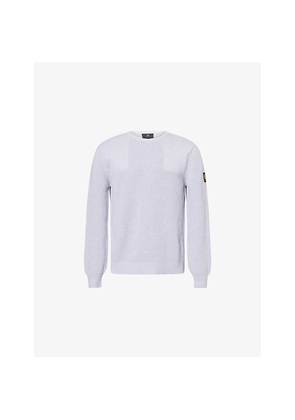 Mens Belstaff Commander Rib-Knit Cotton Jumper