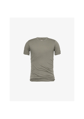 Mens Rick Owens Double-Layer Short-Sleeve Cotton T-Shirt