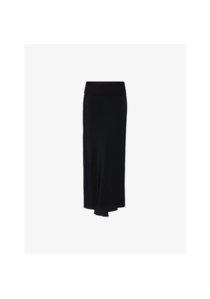 Womens Rick Owens Mid-Rise Bias Satin Midi Skirt