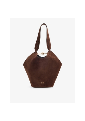 Womens Khaite Lotus Mini Leather Tote Bag