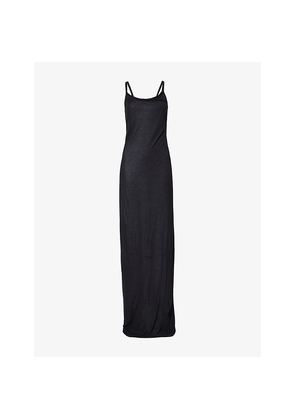 Womens Rick Owens Sleeveless Temple Jersey Maxi Dress