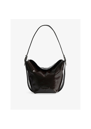 Womens Zadig&Voltaire Baby Jane Patent-Leather Shoulder Bag
