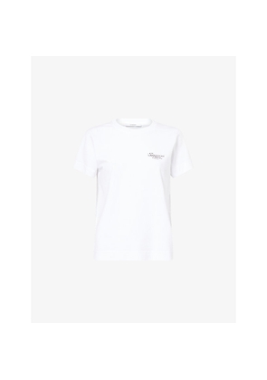 Womens Givenchy Logo-Print Round-Neck Cotton-Jersey T-Shirt