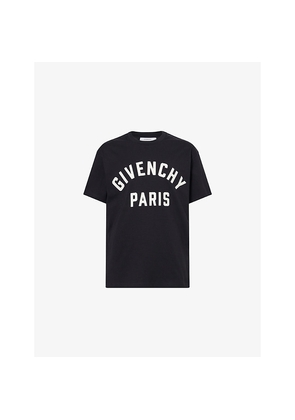 Mens Givenchy Paris Crewneck Cotton-Jersey T-Shirt