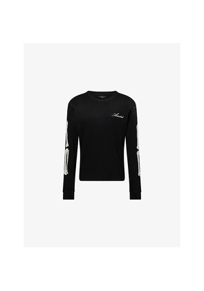 Mens Amiri Bones Long-Sleeves Cotton-Knit T-Shirt