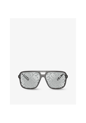 Womens Dolce & Gabbana Dg4354 Square-Frame Acetate Sunglasses