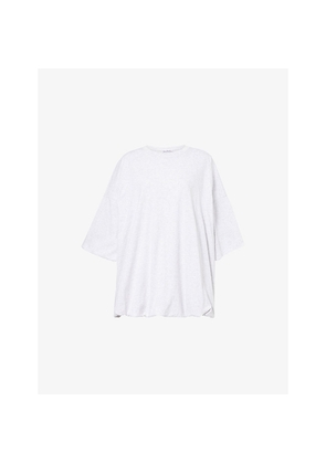 Womens Acne Studios Eniko Gathered Brand-Patch Cotton-Jersey T-Shirt