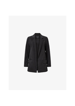 Womens Allsaints Aleida Single-Breasted Denim Blazer