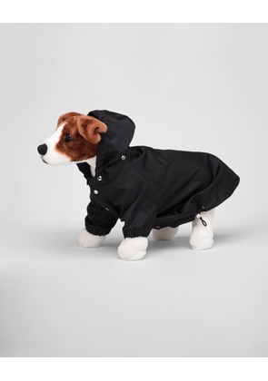 Re-Nylon dog raincoat with hood