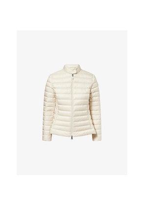 Womens Moncler Igelle Cinched-Waist Shell-Down Jacket