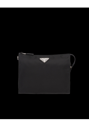 Re-Nylon and Saffiano leather necessaire