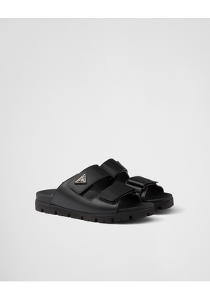 Leather strap slides