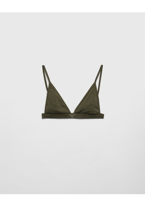 Ribbed knit bralette bikini top