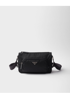 Medium Re-Nylon and Saffiano leather shoulder bag