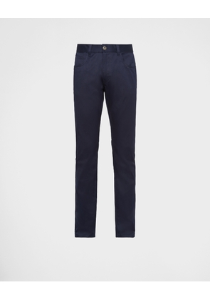 Five-pocket stretch drill jeans